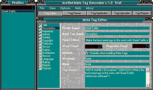 Ace Bot Meta Tag Generator